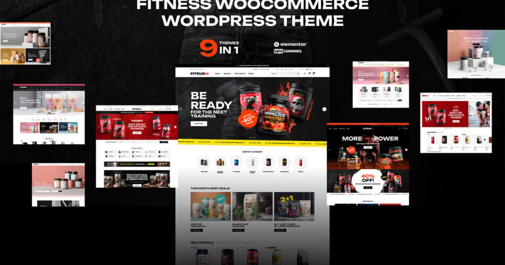 Fitrush v1.3.2 - Fitness and Health Supplements WordPress Theme